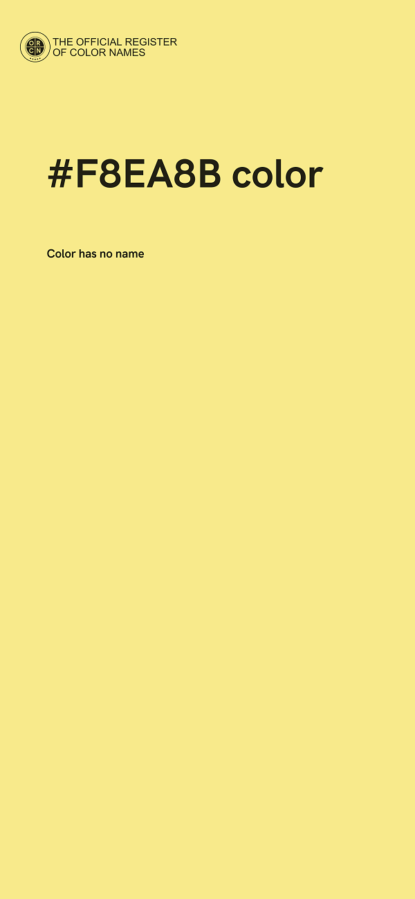 #F8EA8B color image