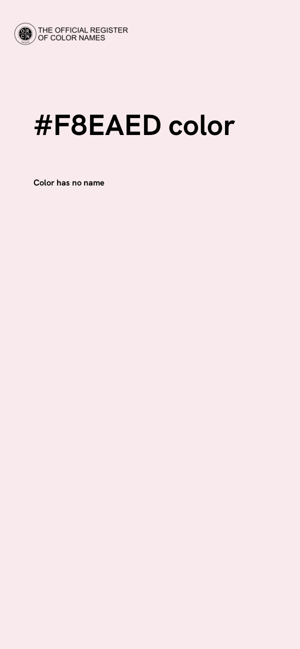 #F8EAED color image