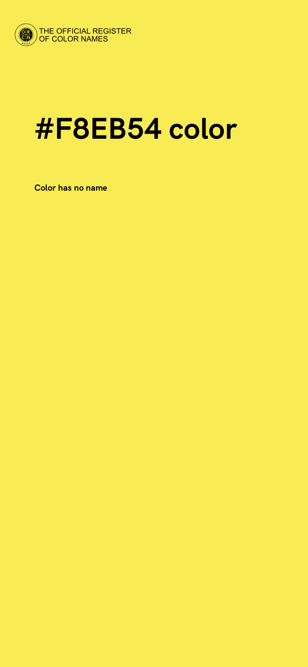 #F8EB54 color image