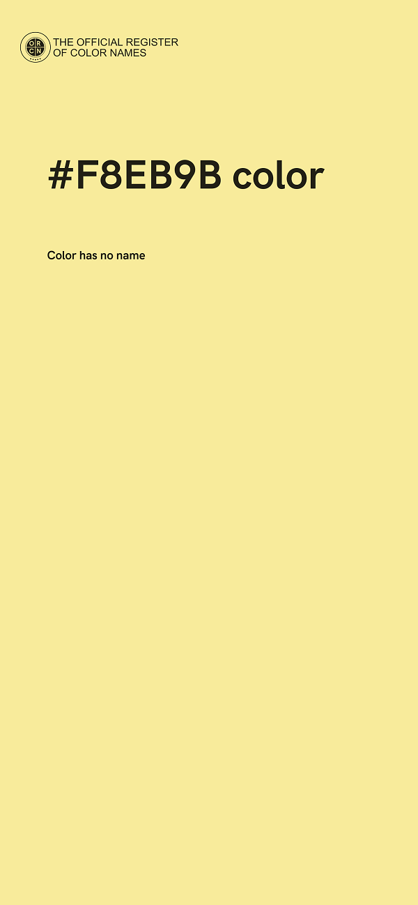 #F8EB9B color image