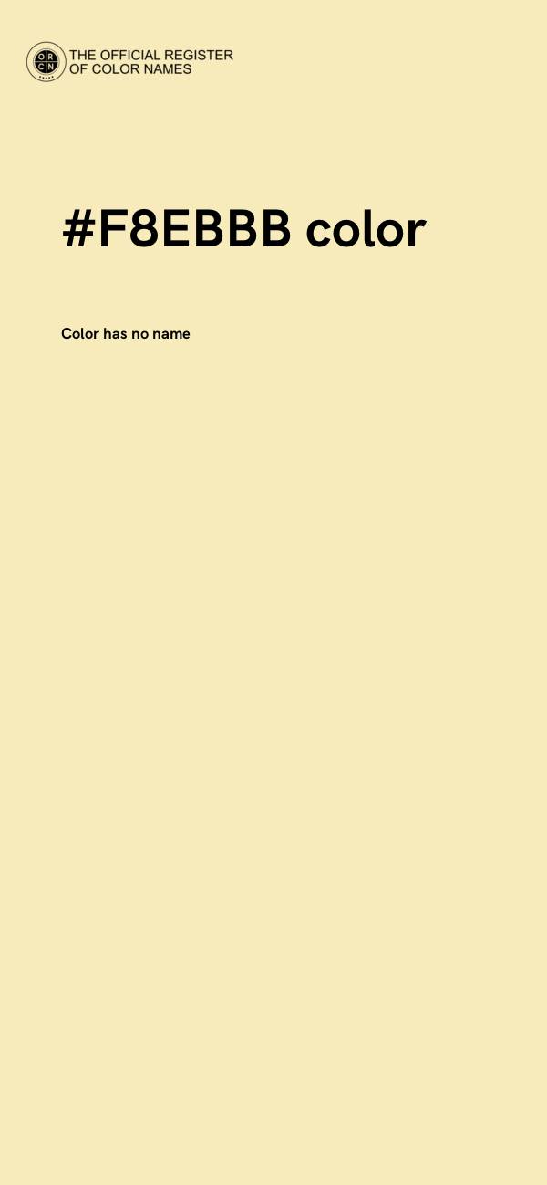 #F8EBBB color image