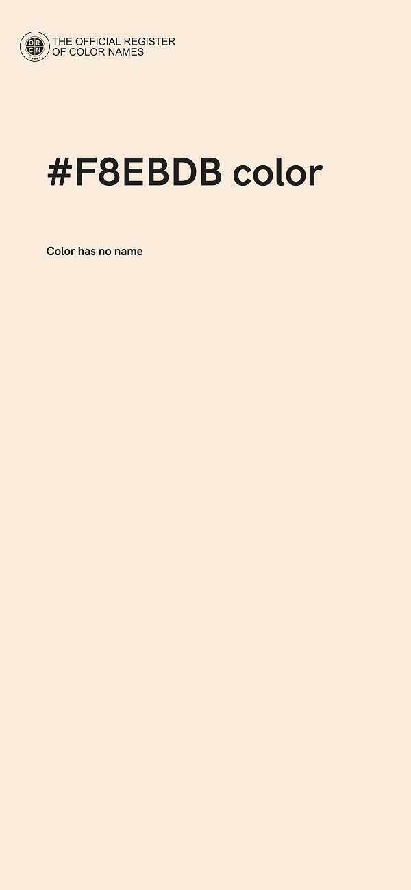 #F8EBDB color image