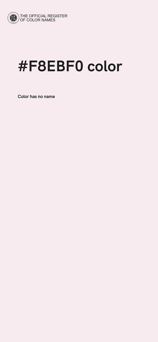 #F8EBF0 color image