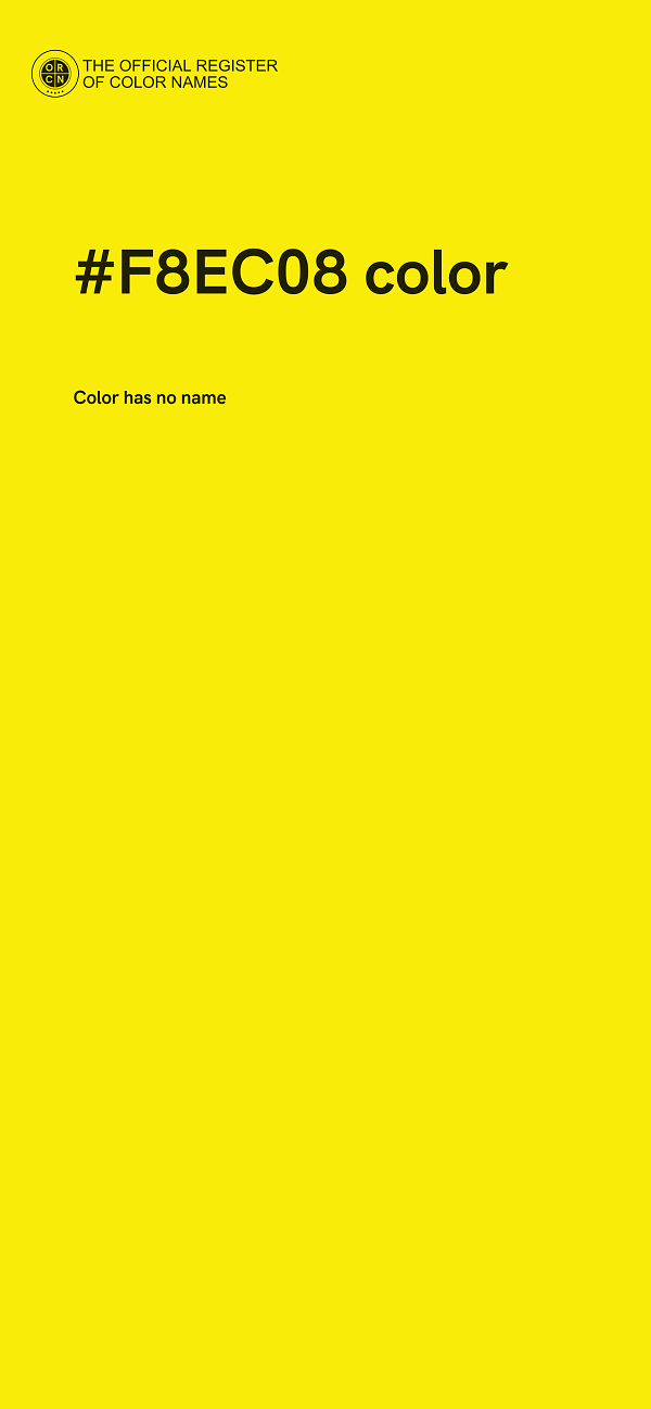 #F8EC08 color image