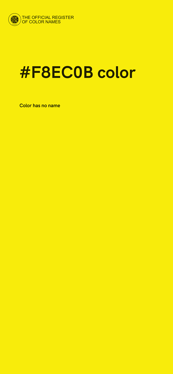 #F8EC0B color image