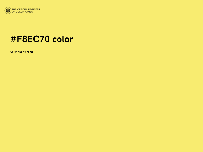 #F8EC70 color image