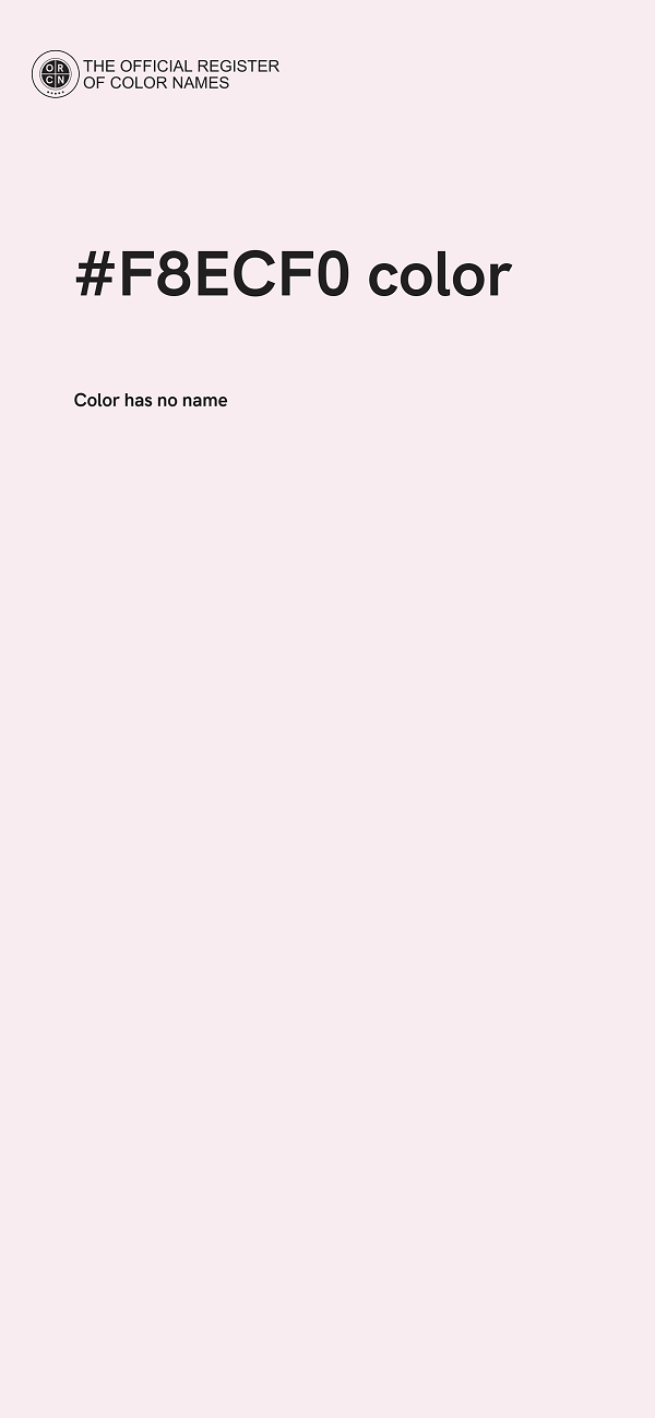 #F8ECF0 color image