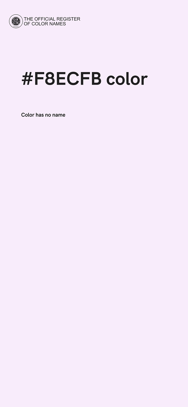 #F8ECFB color image