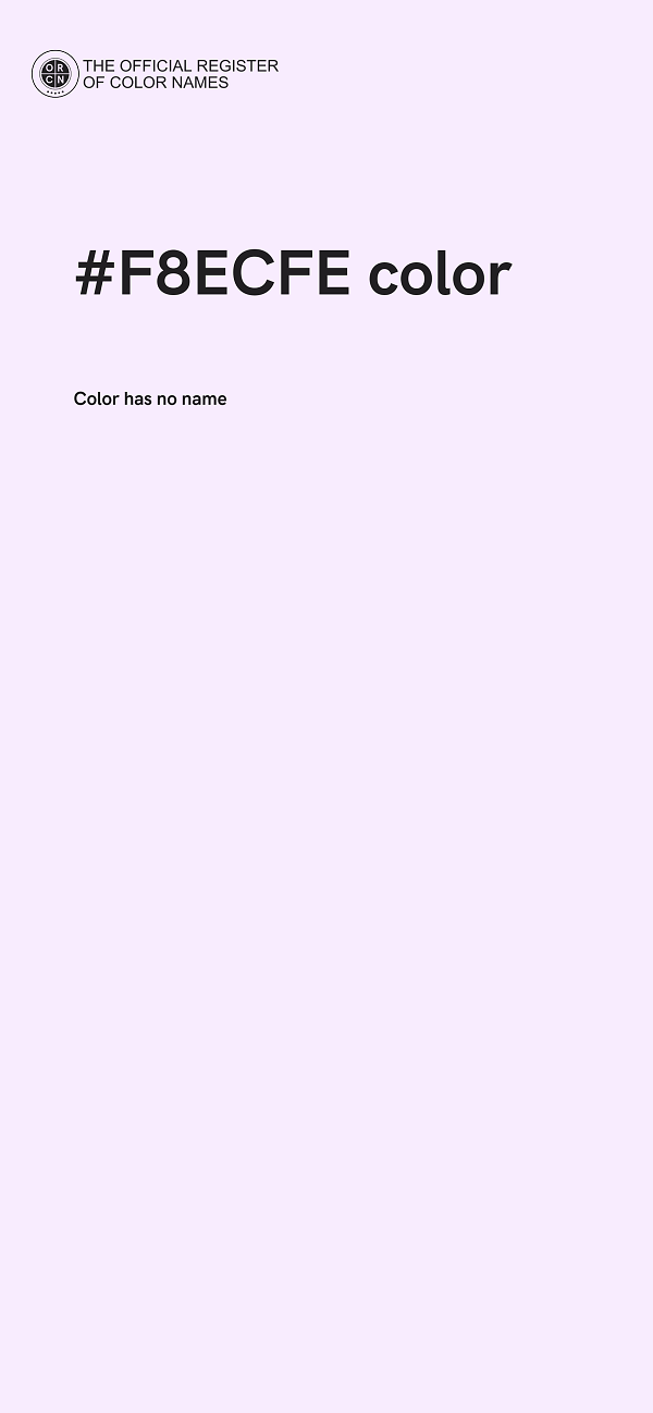 #F8ECFE color image