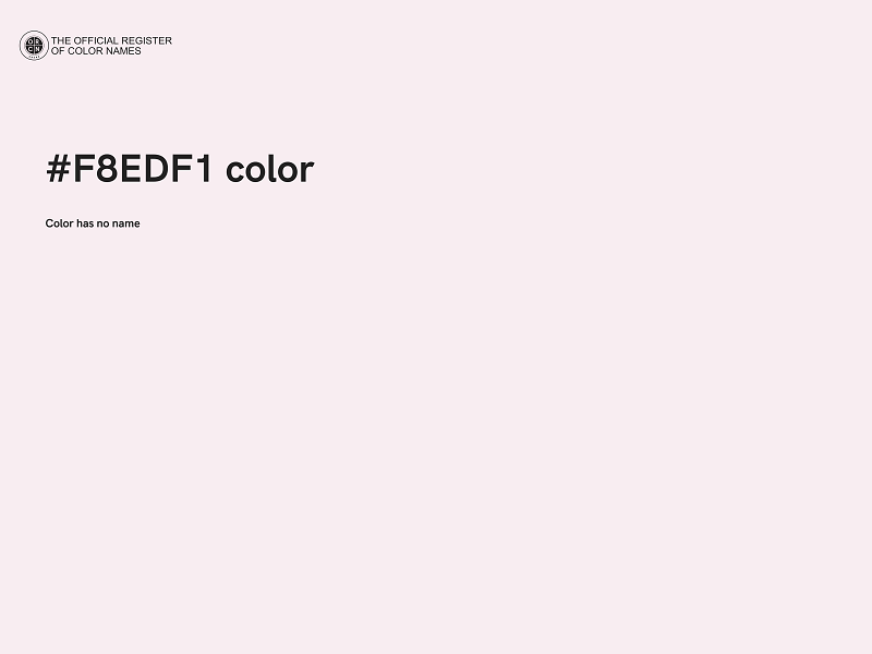 #F8EDF1 color image