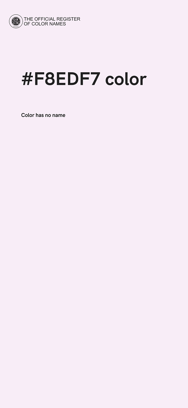 #F8EDF7 color image