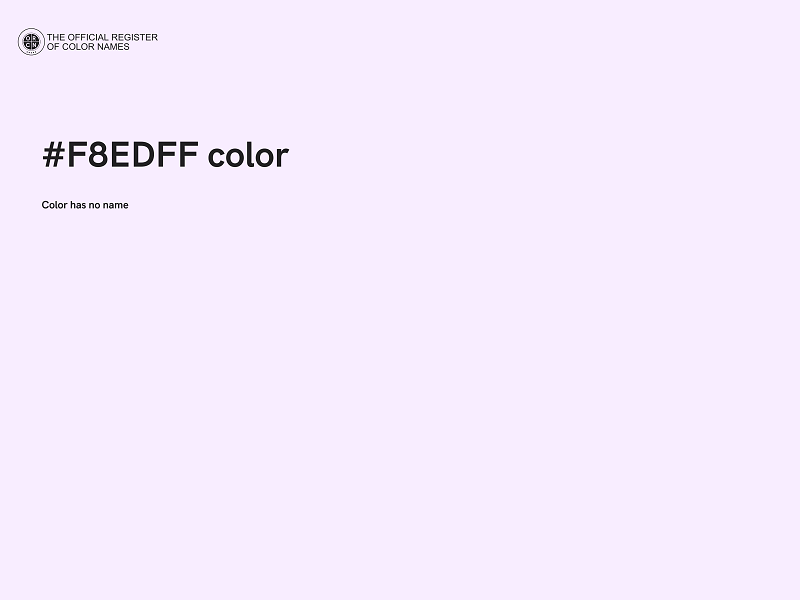 #F8EDFF color image