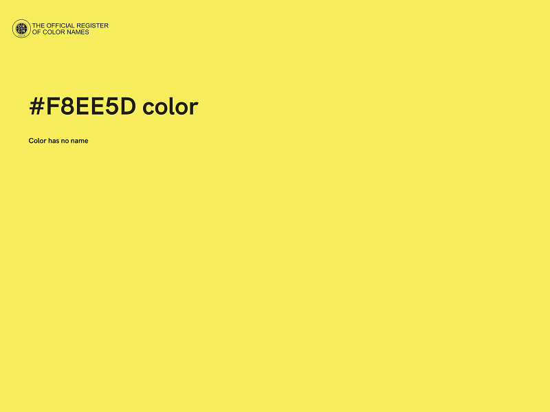 #F8EE5D color image