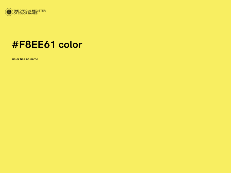 #F8EE61 color image