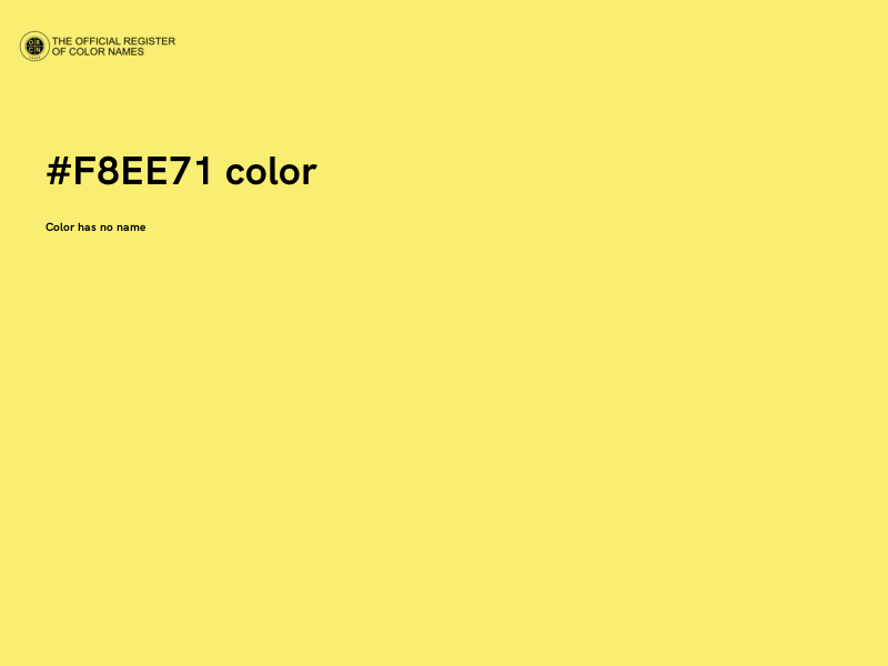 #F8EE71 color image