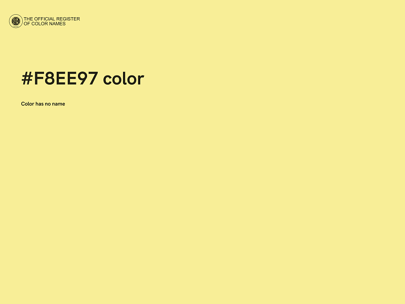 #F8EE97 color image