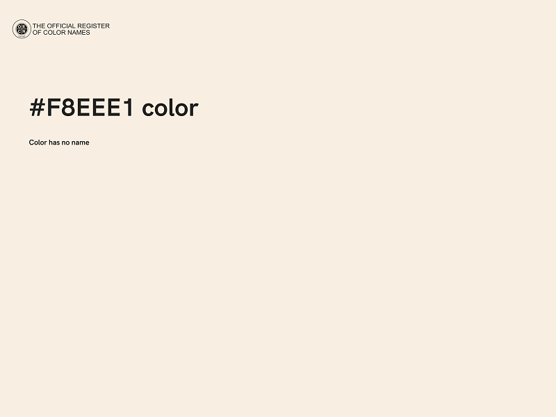 #F8EEE1 color image