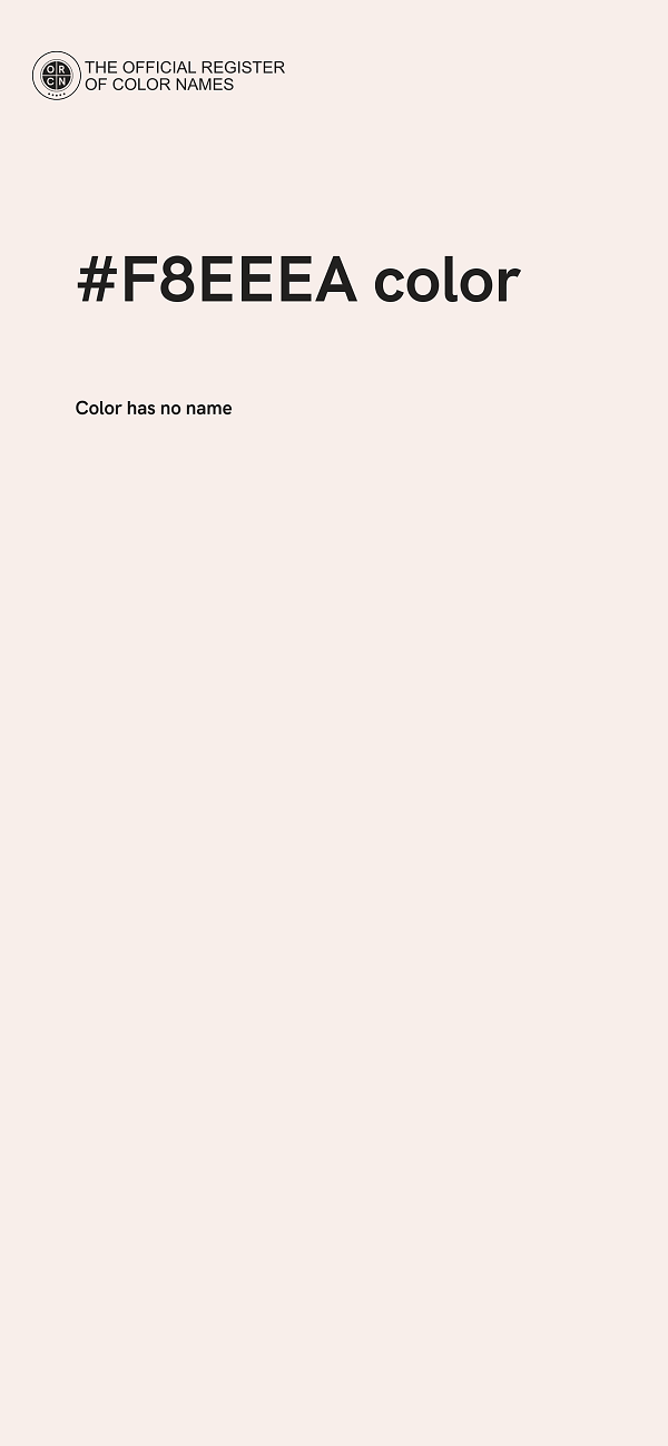#F8EEEA color image