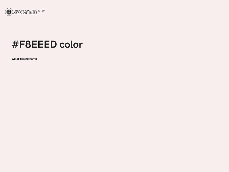 #F8EEED color image