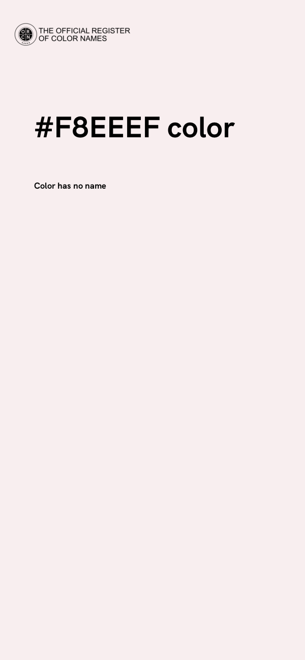 #F8EEEF color image