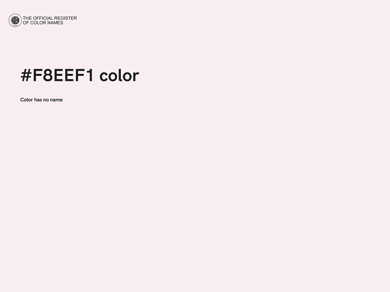 #F8EEF1 color image