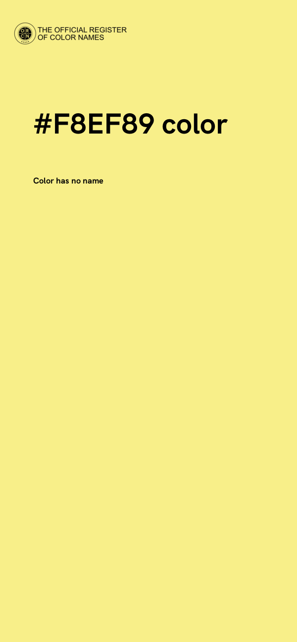 #F8EF89 color image