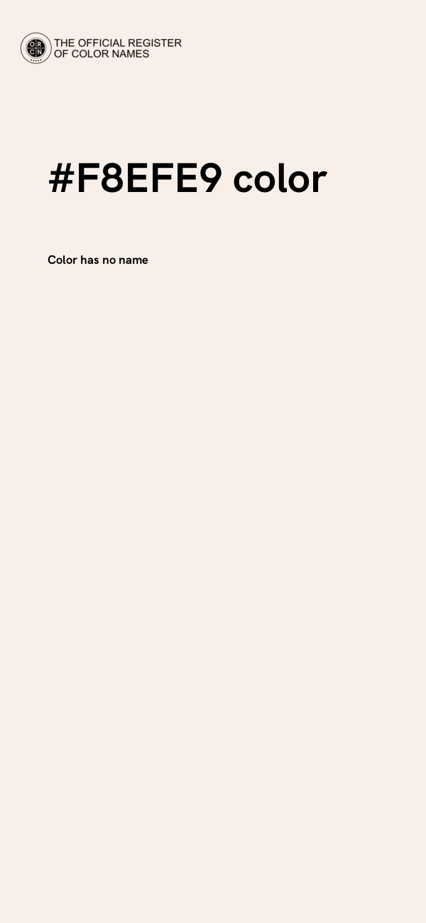 #F8EFE9 color image