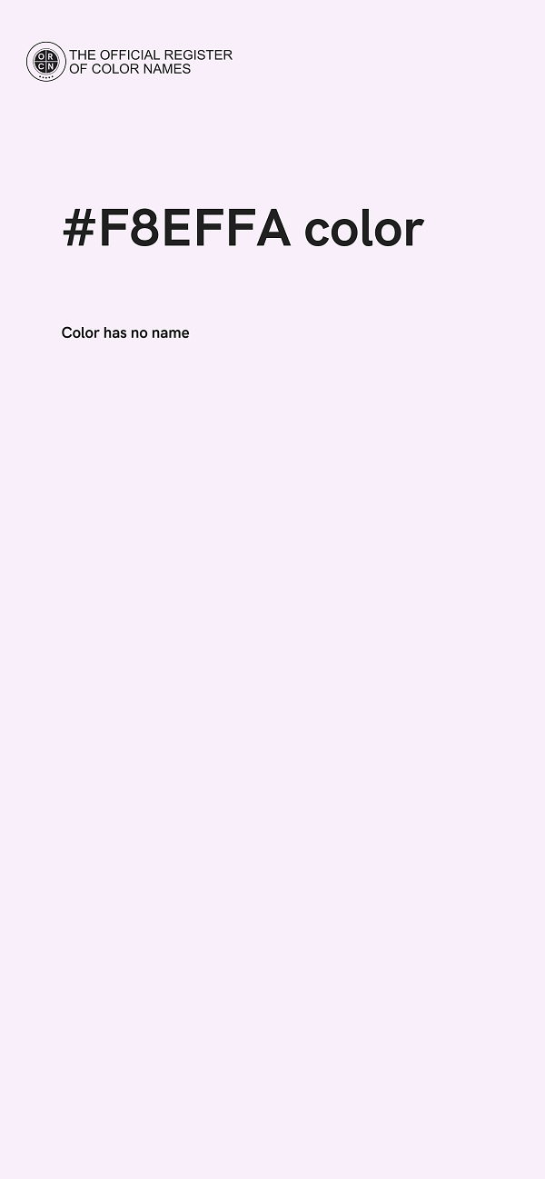 #F8EFFA color image