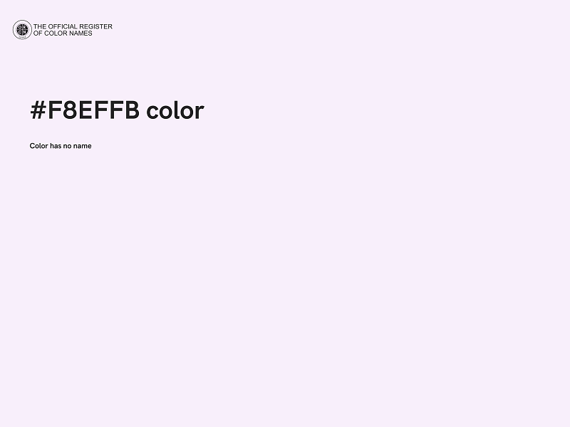 #F8EFFB color image