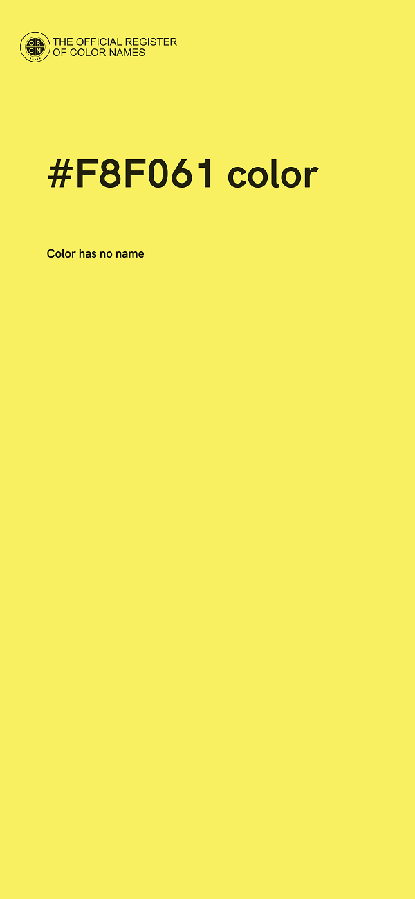 #F8F061 color image