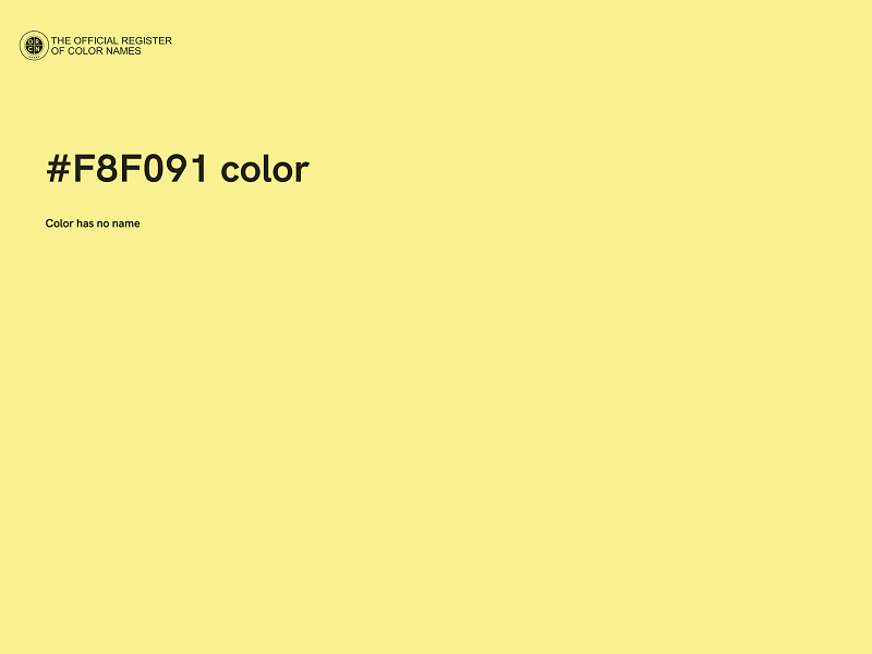 #F8F091 color image