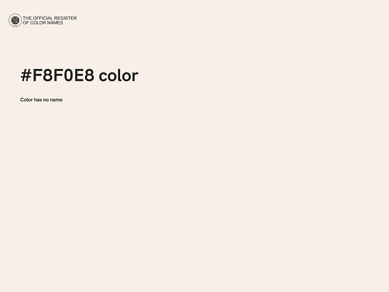 #F8F0E8 color image