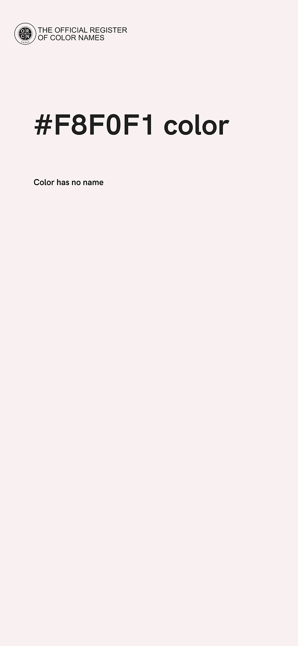 #F8F0F1 color image