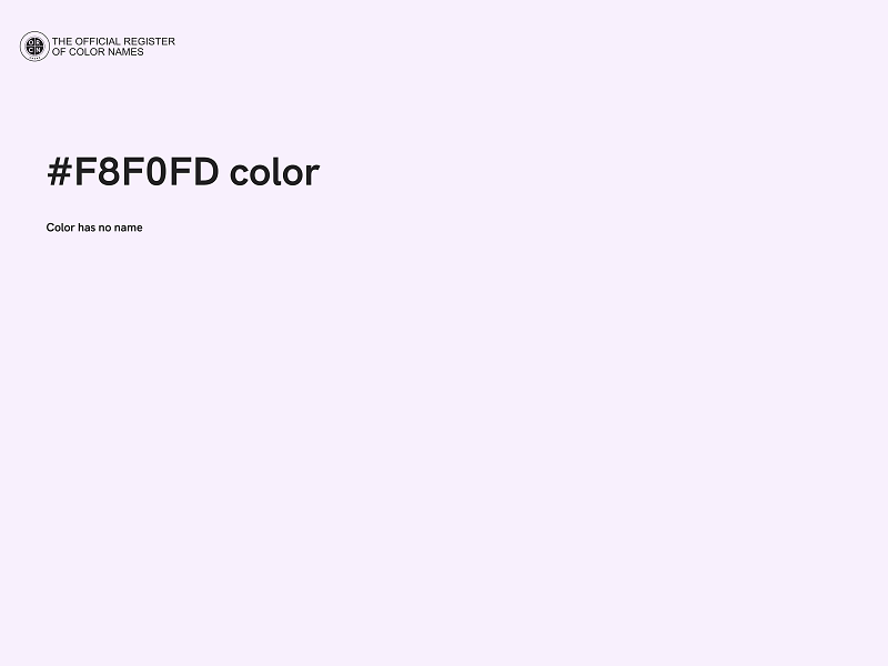 #F8F0FD color image