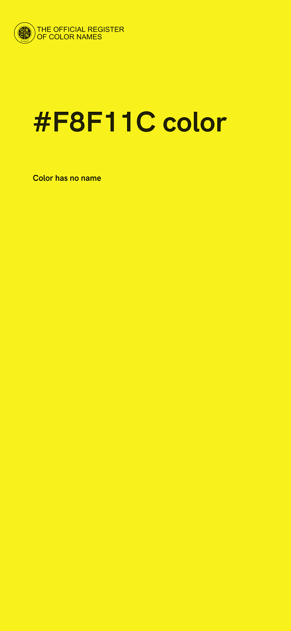 #F8F11C color image