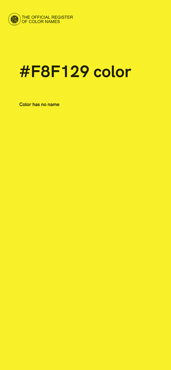 #F8F129 color image