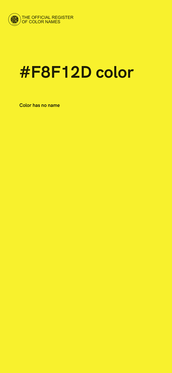 #F8F12D color image