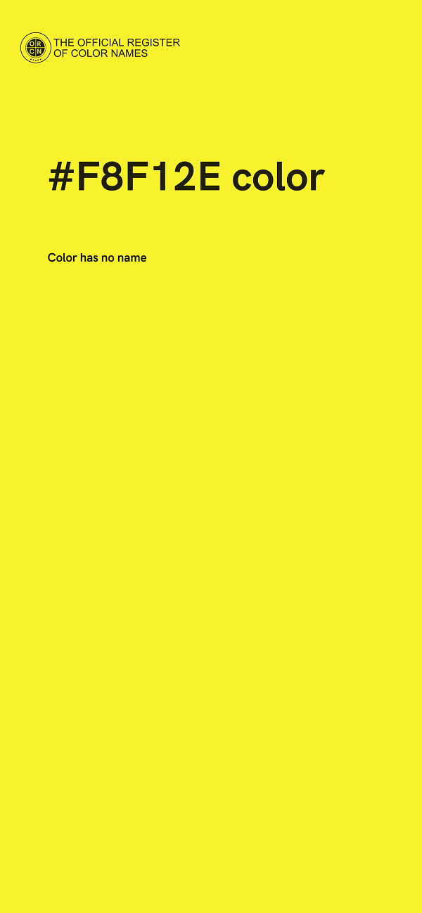 #F8F12E color image