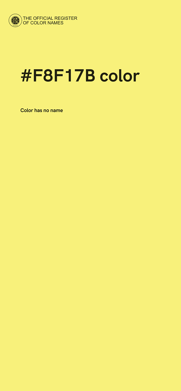 #F8F17B color image