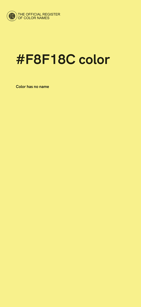 #F8F18C color image