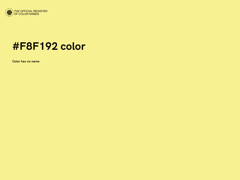 #F8F192 color image