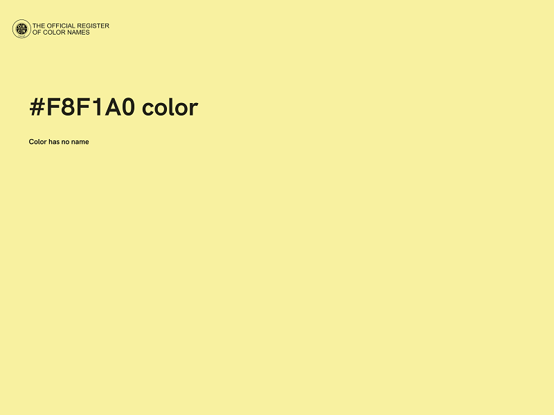 #F8F1A0 color image