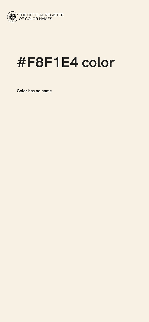 #F8F1E4 color image