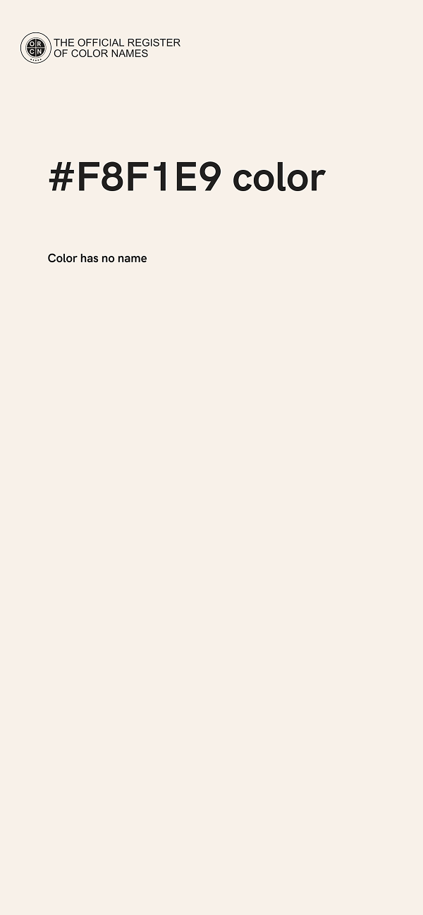 #F8F1E9 color image