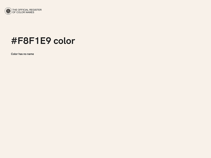 #F8F1E9 color image
