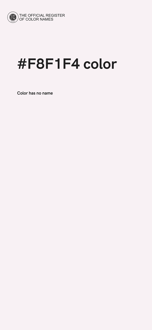 #F8F1F4 color image