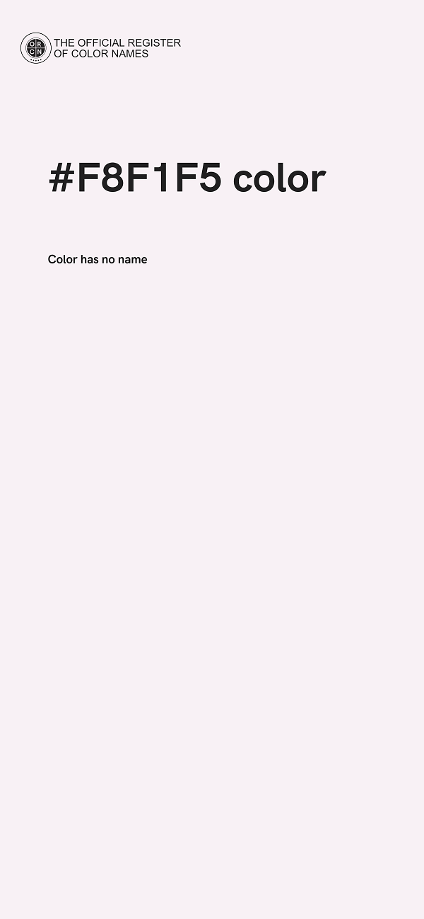 #F8F1F5 color image