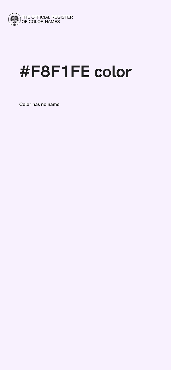 #F8F1FE color image