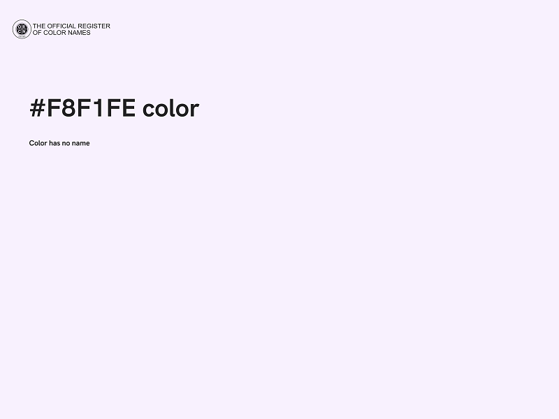 #F8F1FE color image