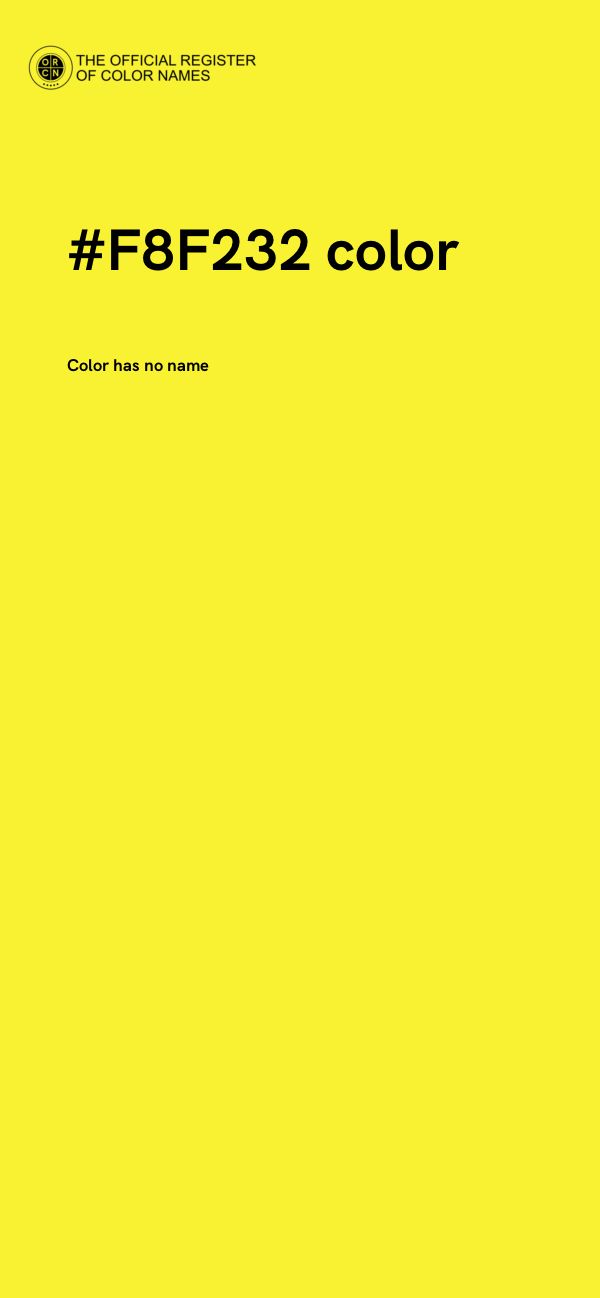 #F8F232 color image